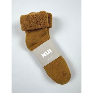 NUI Organics Lounge Socks Ochre 4/6y